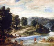 Eugene Delacroix The Banks of the River Sebou Spain oil painting art